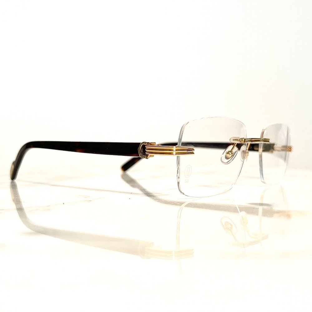 SOLD! Cartier Glasses Sunglasses C'decor Gold Tortoise - Picture 2 of 12
